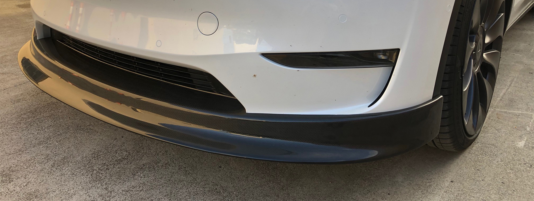 Für Tesla Model Y Seitenfenster Spoiler Splitter Abdeckung Trim